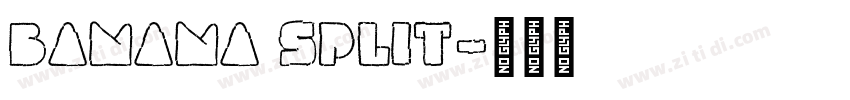 banana split字体转换